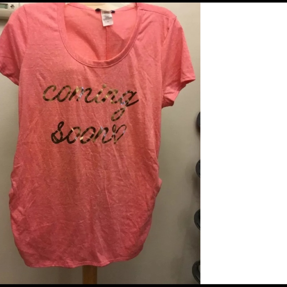 NEW HOT GAL Maternity Short Sleeve Basic Tee M.